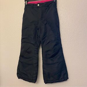 Faded Glory SKI SNOW PANTS bibs girls black -S/6X
